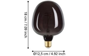 Eglo Leuchtmittel LM-E27-LED G125 4W SCHWARZ 1 STK