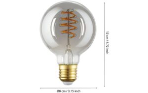 1725554_2 - Mediatech Eglo Leuchtmittel LM-ZIG-E27 G80 4W SMOKY 2000K 1 STK