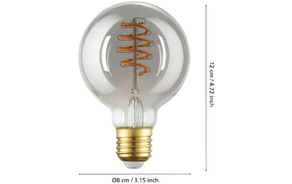 1725554_2 - Mediatech Eglo Leuchtmittel LM-ZIG-E27 G80 4W SMOKY 2000K 1 STK