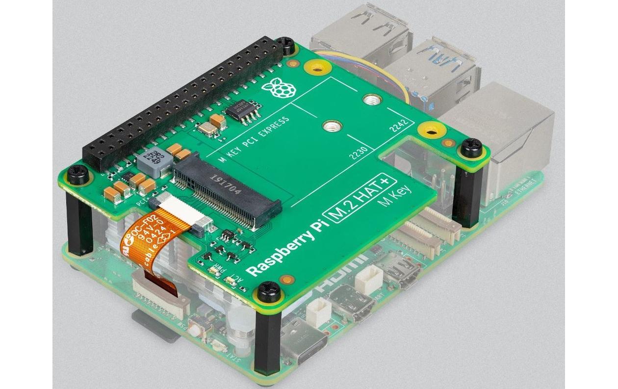 1726776_1 - Mediatech Raspberry Pi M.2 HAT+ für Raspberry Pi5