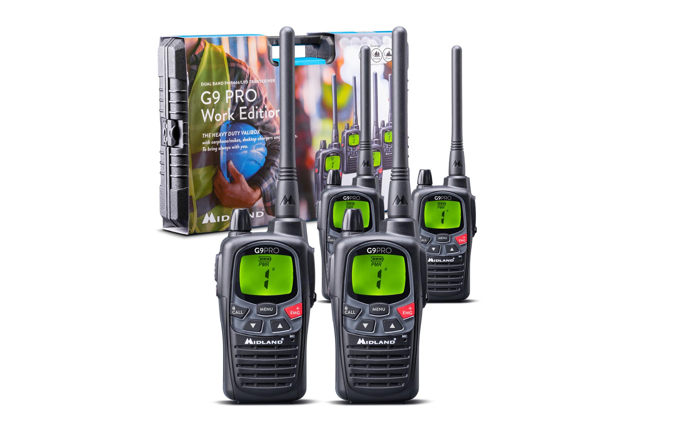 1727963_1 - Mediatech MIDLAND G9 Pro Handfunkgerät 4er Set