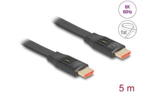 1728827_1 - Mediatech Delock High Speed HDMI Flachbandkabel 48 Gbps, 8K 60Hz, 5m