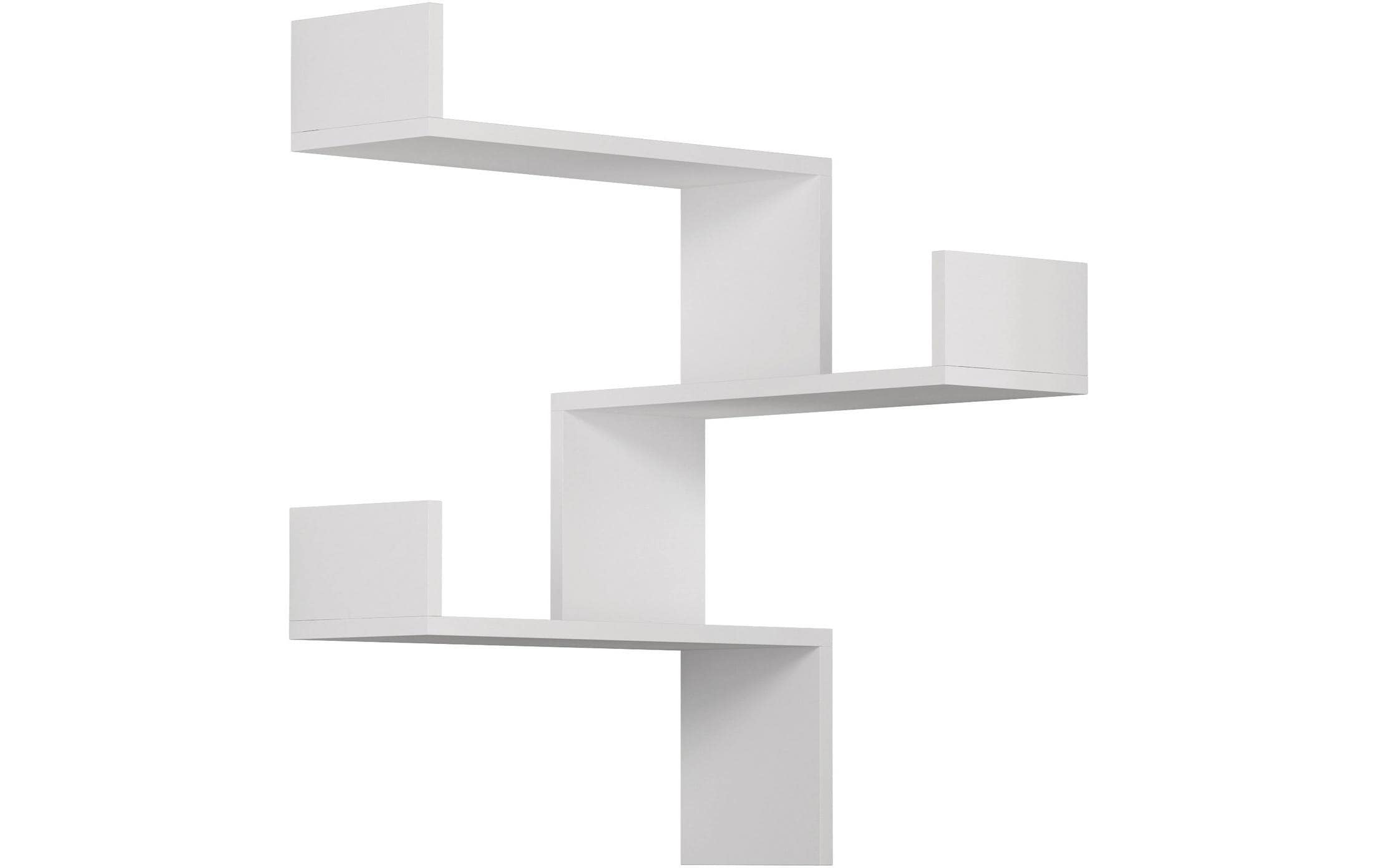 1729768 - Mediatech Woody Fashion Wandregal Luksa Weiss Span melaminbeschichtet, 60x60x90cm kaufen Schweiz | Mediatech.ch