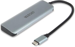 DICOTA USB-C 4-in-1 Highspeed Hub 10 Gbps silber