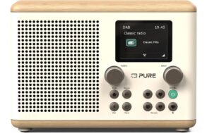 1733003_1 - Mediatech Pure DAB+ Radio Classic H4 Weiss, BT 5.3, AUX, Timer,TFT-Farbdisplay