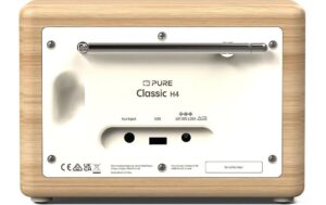1733003_2 - Mediatech Pure DAB+ Radio Classic H4 Weiss, BT 5.3, AUX, Timer,TFT-Farbdisplay