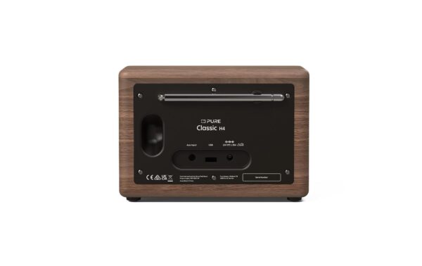 Pure DAB+ Radio Classic H4 Schwarz, BT 5.3, AUX, Timer,TFT-Farbdisplay