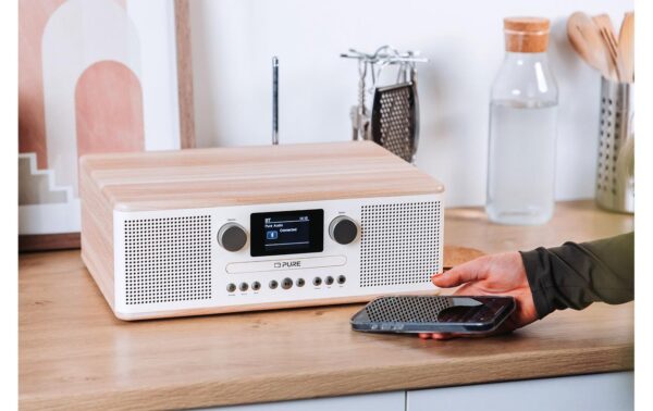 Pure DAB+ Radio Classic C-D6 Weiss, CD, Wecker, Timer, dimmbares Display
