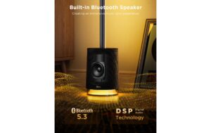 1733136_7 - Mediatech Govee Eck-Stehleuchte grau RGBICWW,Lautsprecher, 1500 lm, 24V