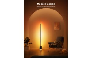 1733136_8 - Mediatech Govee Eck-Stehleuchte grau RGBICWW,Lautsprecher, 1500 lm, 24V