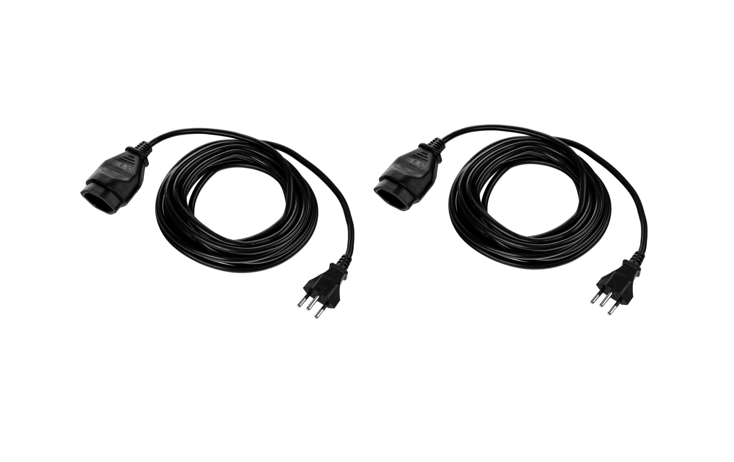 1734920 - Mediatech F.power Verlängerungskabel T13-T12 5.0m sw H05VV-F 3G1.00, 2 Stück (1/10)