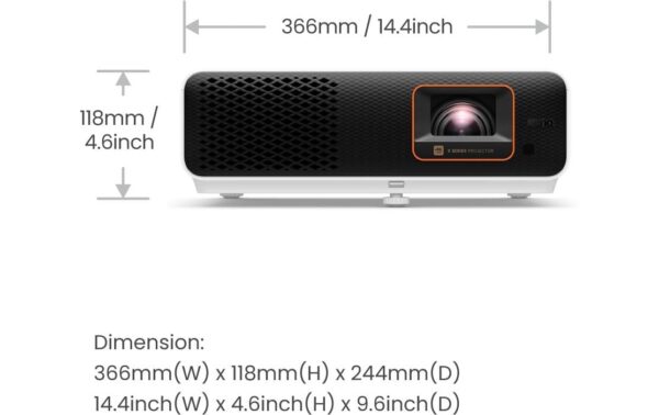 BenQ X500i, 4K UHD , 16:9 2200 ANSI-Lumen
