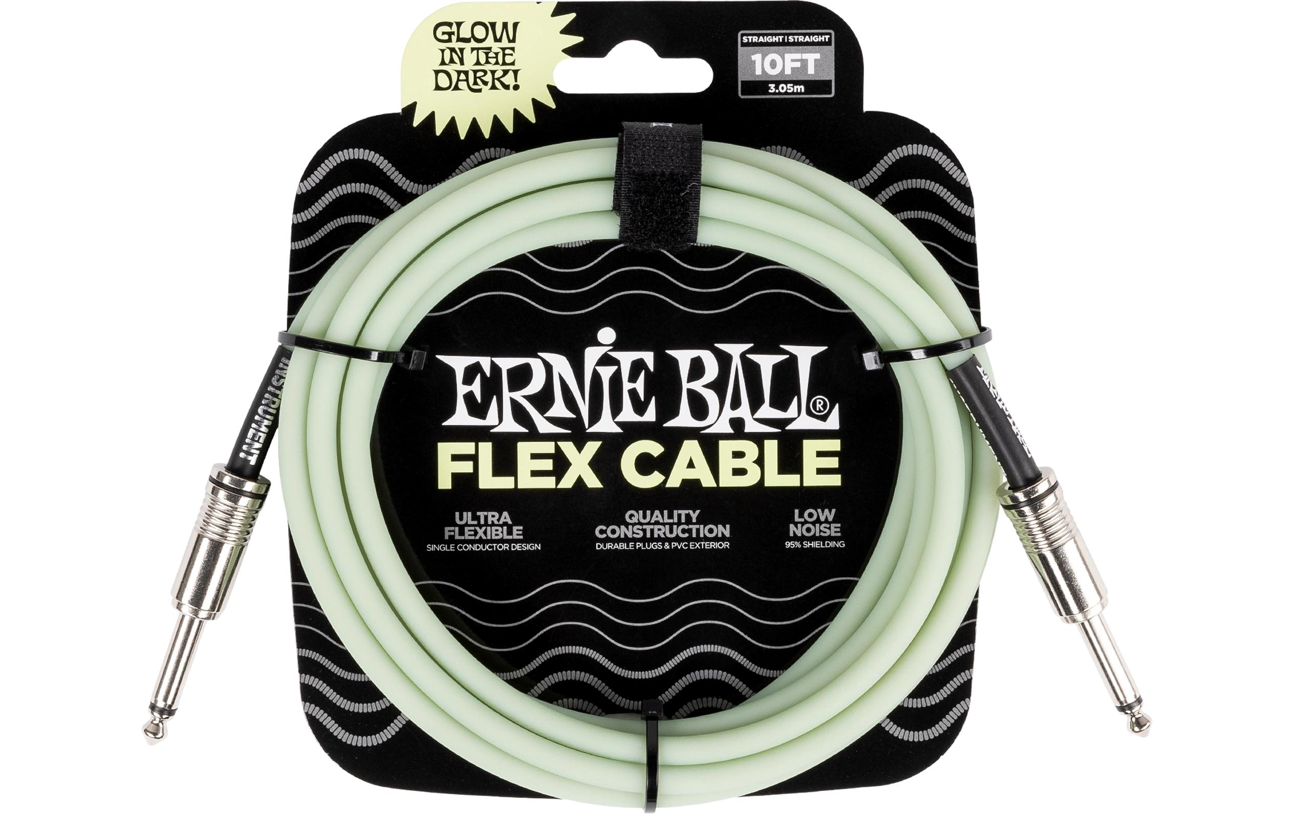 1735818 - Mediatech Ernie Ball 6436 Kabel Glow in the Dark Kabel, 3.04 m, leuchtend kaufen Schweiz | Mediatech.ch