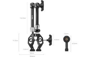 1735958_1 - Mediatech SmallRig Crab-Shaped Clamp with Magic Arm