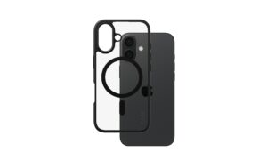 CARE Backcover Flagship Black Frame - MS iPhone 16, mit MagSafe