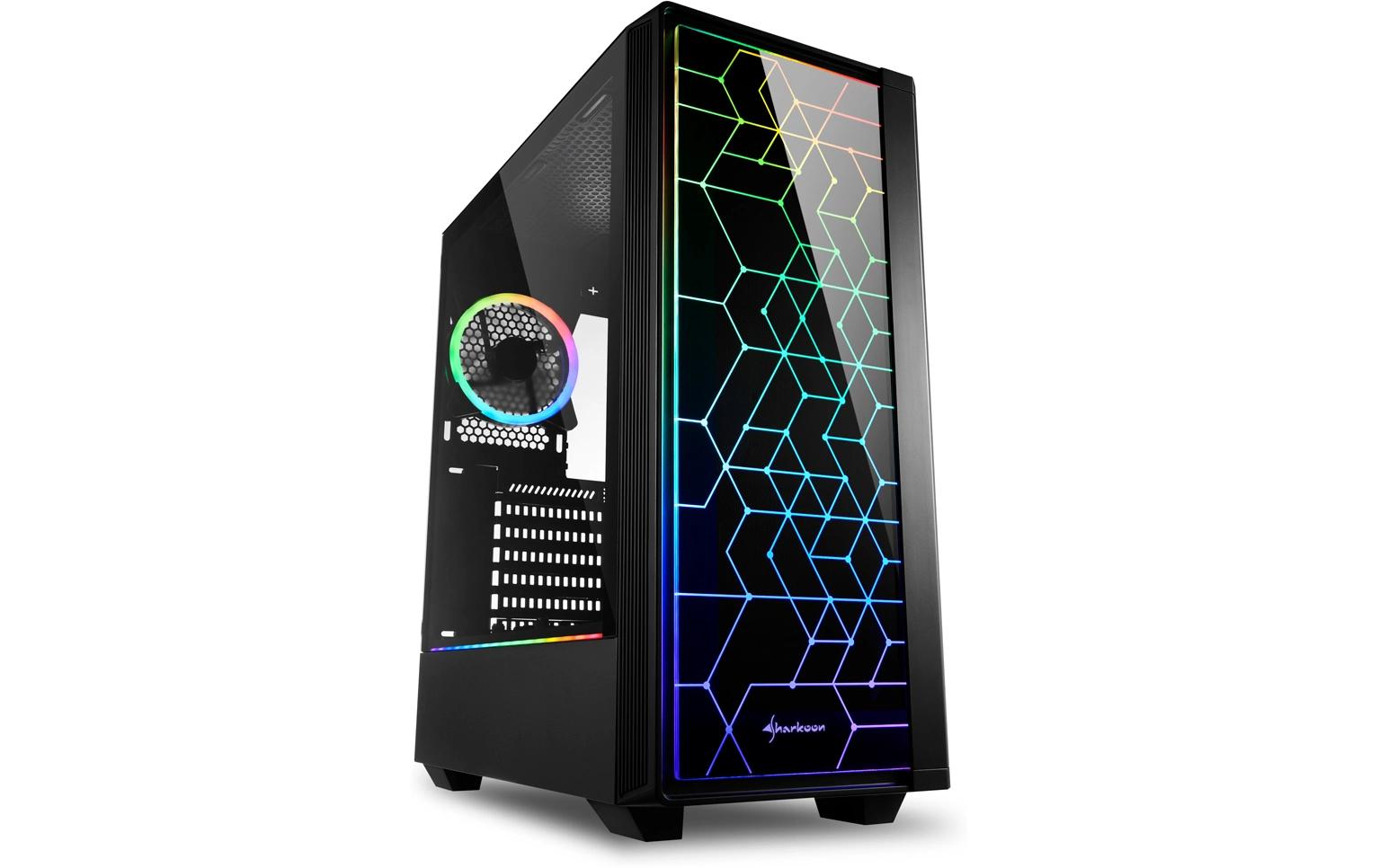 1736679 - Mediatech Sharkoon LIT 100 ATX, 2x U3, 1x U, 1x 120, 1x 120 ARGB