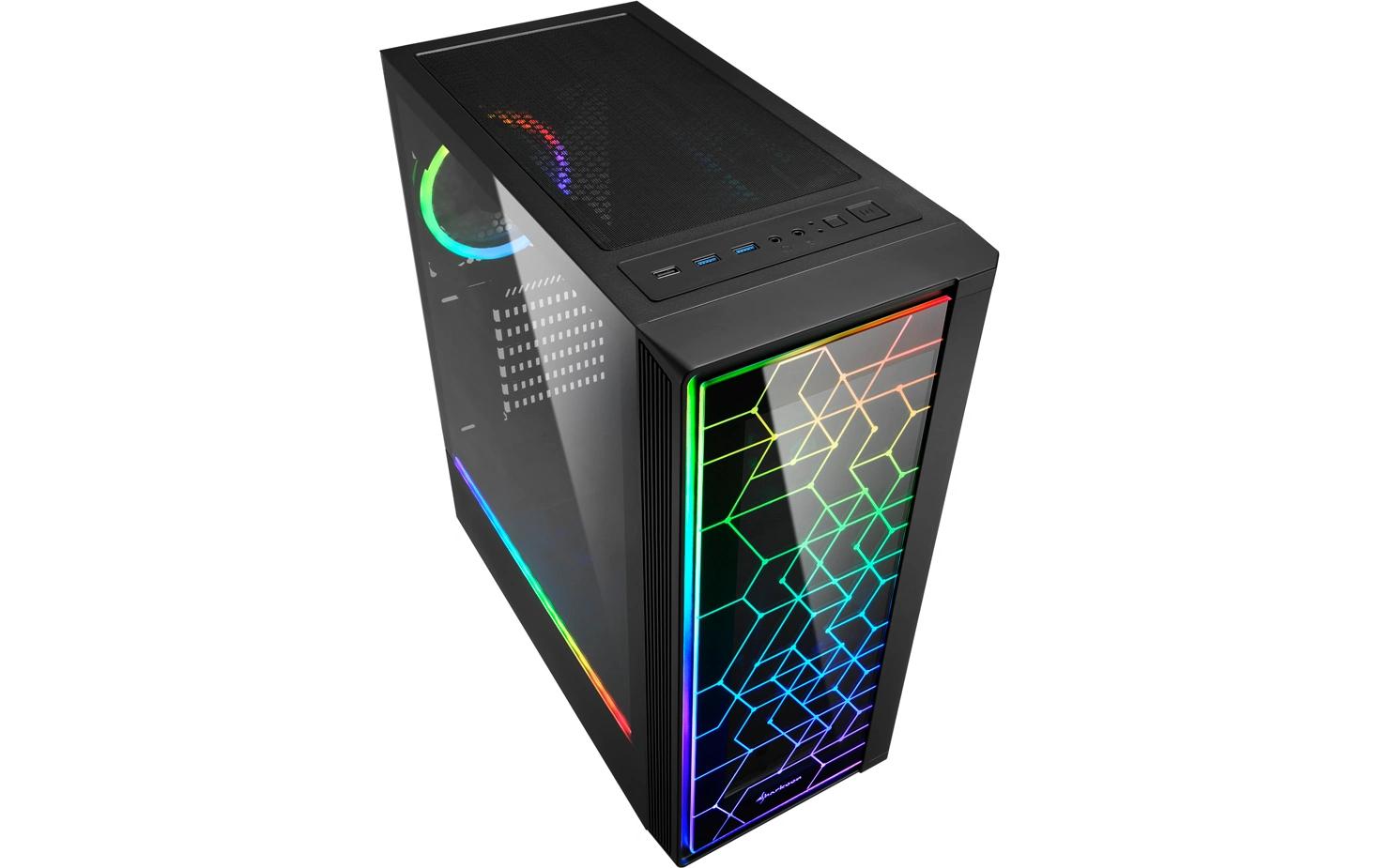 1736679_1 - Mediatech Sharkoon LIT 100 ATX, 2x U3, 1x U, 1x 120, 1x 120 ARGB