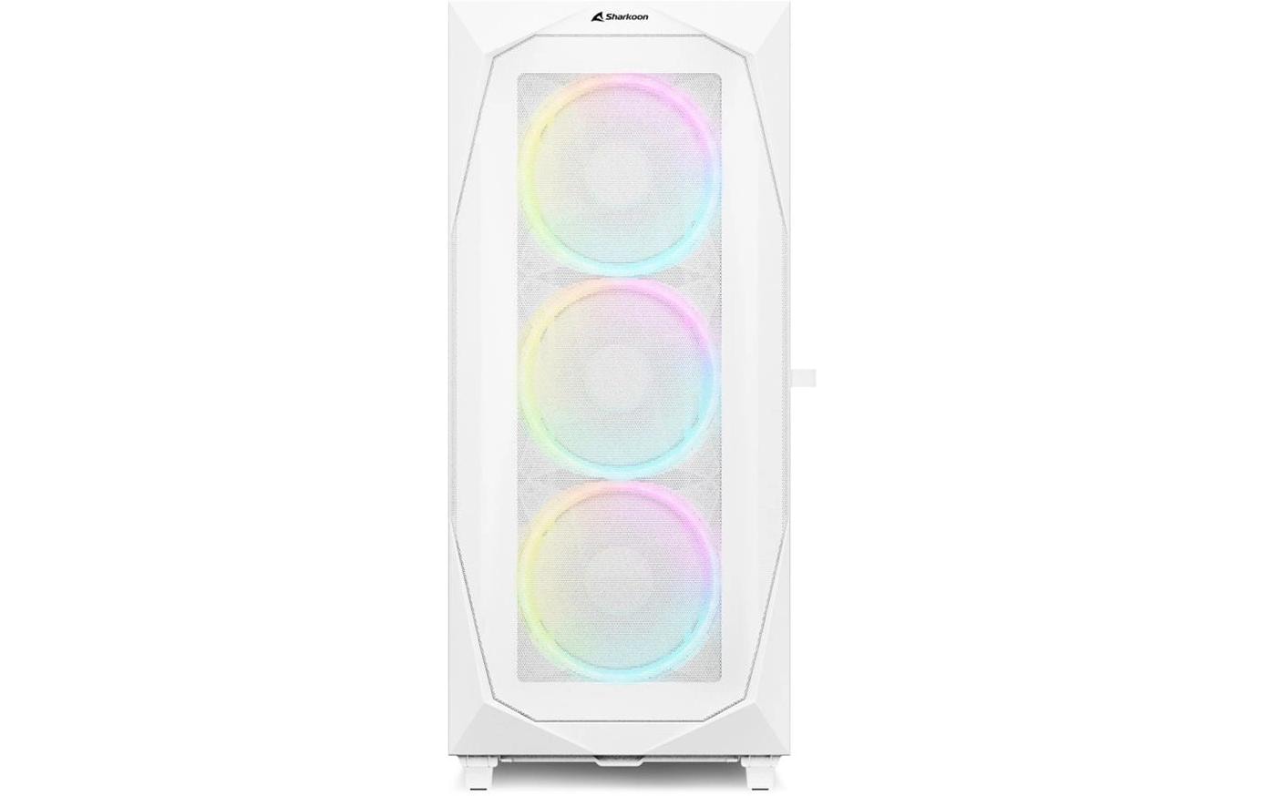 1736684_1 - Mediatech Sharkoon REV300 RGB White ATX, 2x U2, 2x U3, 1x Type-C, 7x ARGB