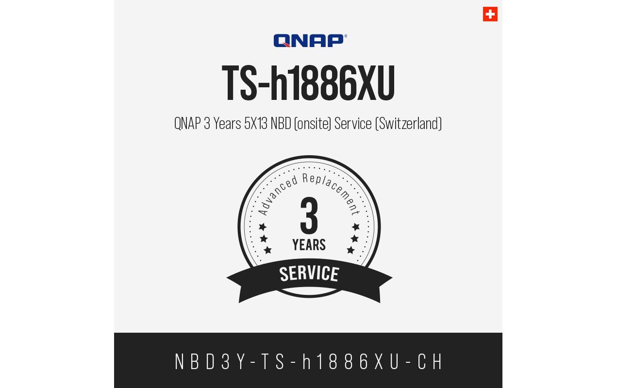 1736996 - Mediatech QNAP 3 Jahre 5X13 NBD (onsite) Service (CH) NBD3Y-TS-h1886XU-CH, Electronic copy kaufen Schweiz | Mediatech.ch