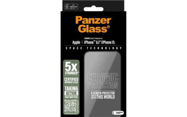 1738553_2 - Mediatech PanzerGlass Ultra Wide Fit Ceramic iPhone 15/16