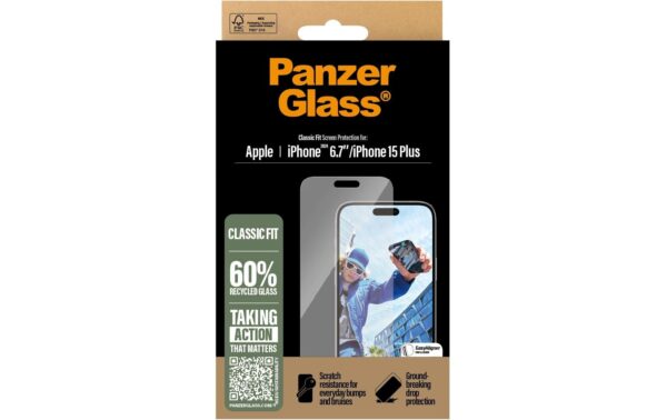 1738575_2 - Mediatech PanzerGlass Classic Fit iPhone 15/16 Plus