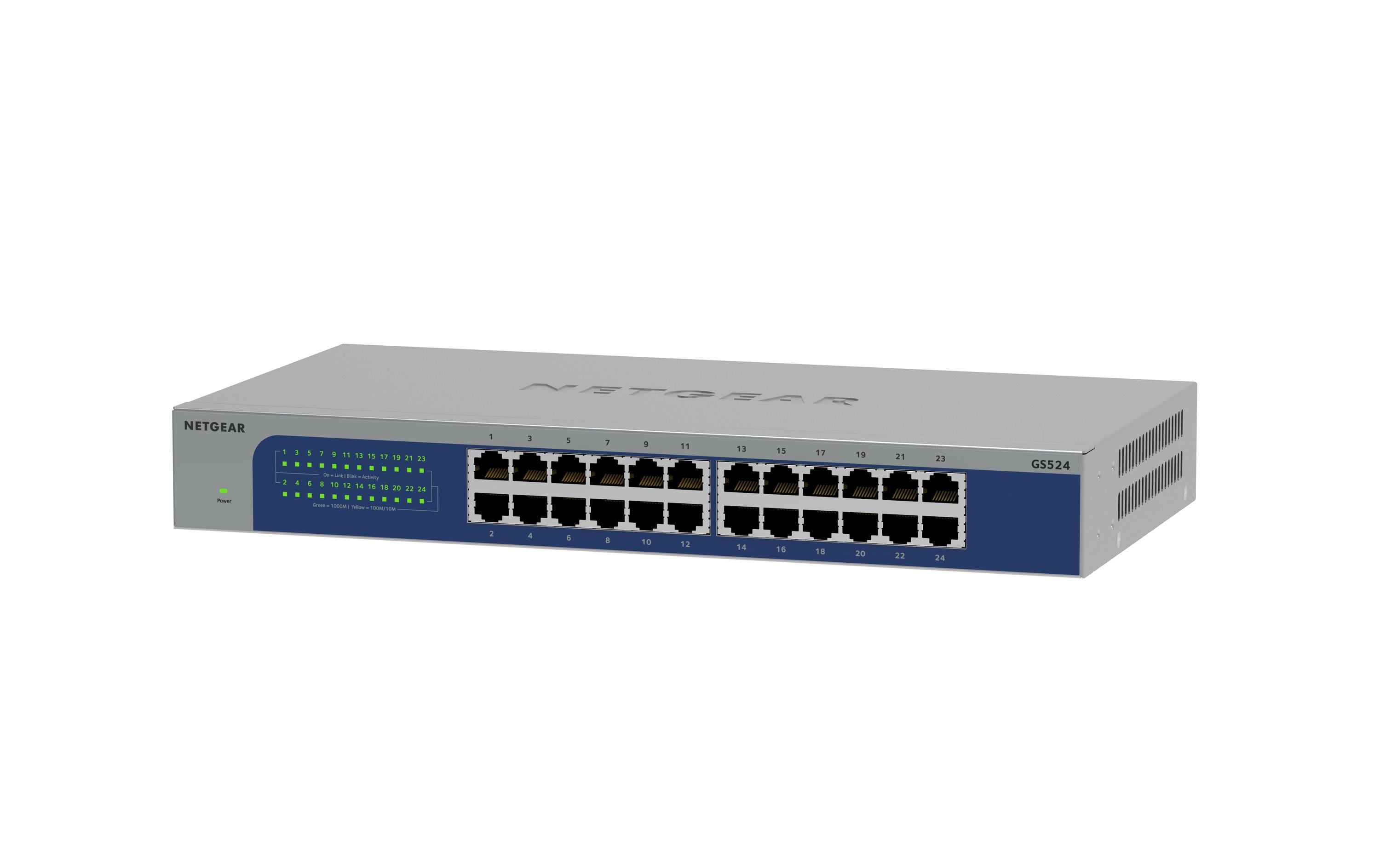 1739588 - Mediatech Netgear GS524: 24 Port Switch 24-Port Gigabit Ethernet Switch kaufen Schweiz | Mediatech.ch