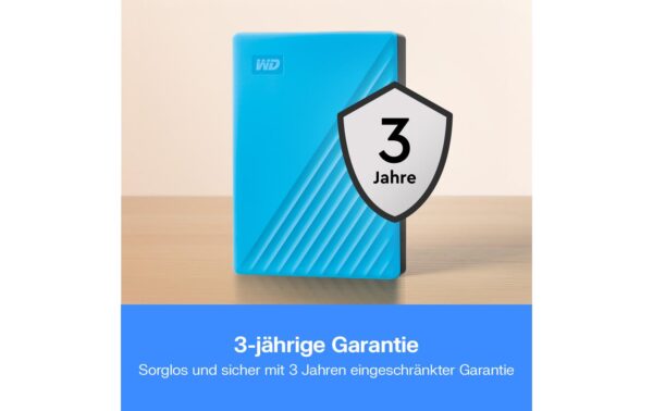 WD My Passport 2.5 6TB Sky Blue USB 3.0, 2.5'', 20.6mm, 256-bit enrcyption