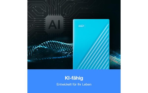 WD My Passport 2.5 6TB Sky Blue USB 3.0, 2.5'', 20.6mm, 256-bit enrcyption