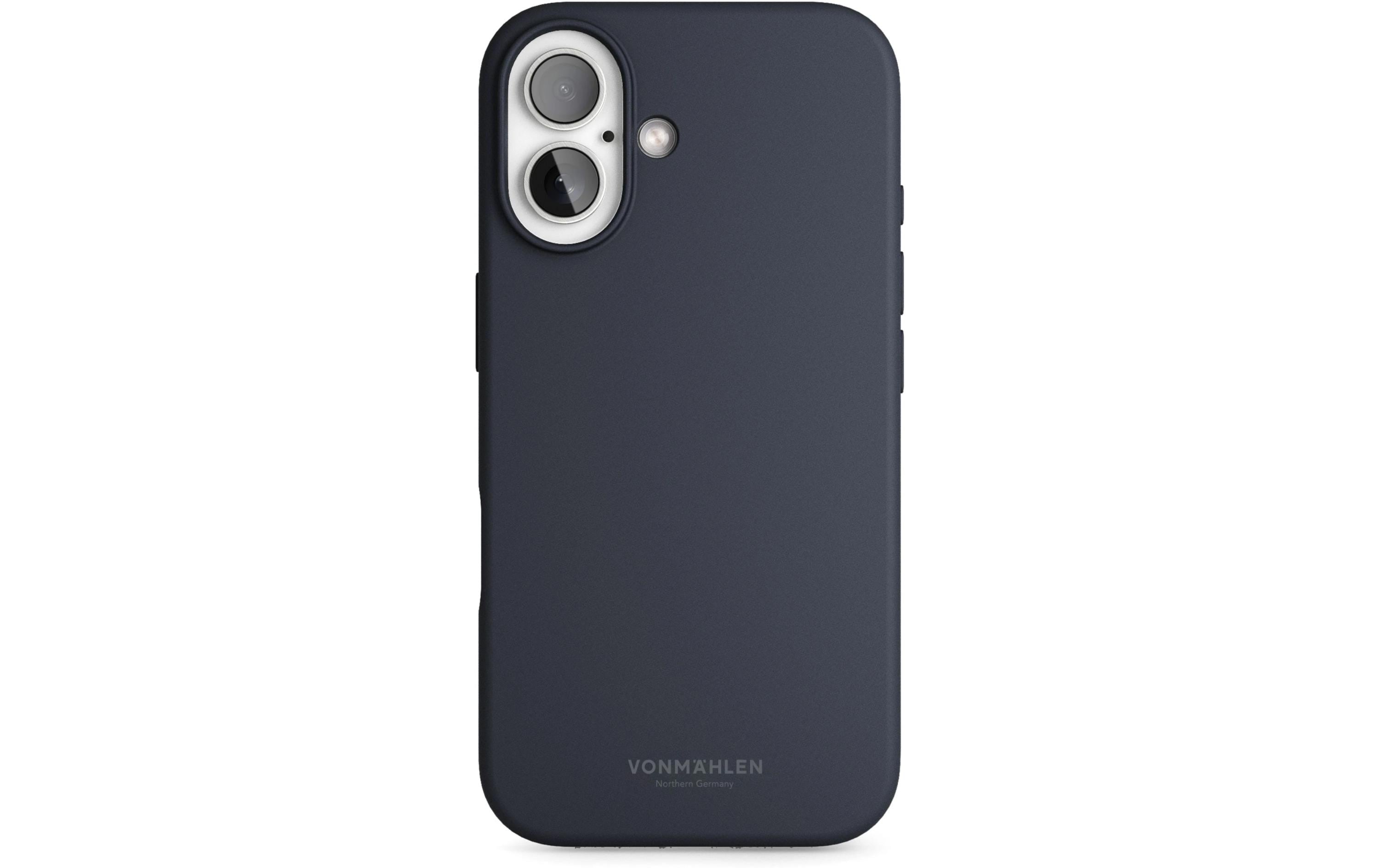 1743379 - Mediatech Vonmählen Soft Silicone Case Navy iPhone 16 Plus