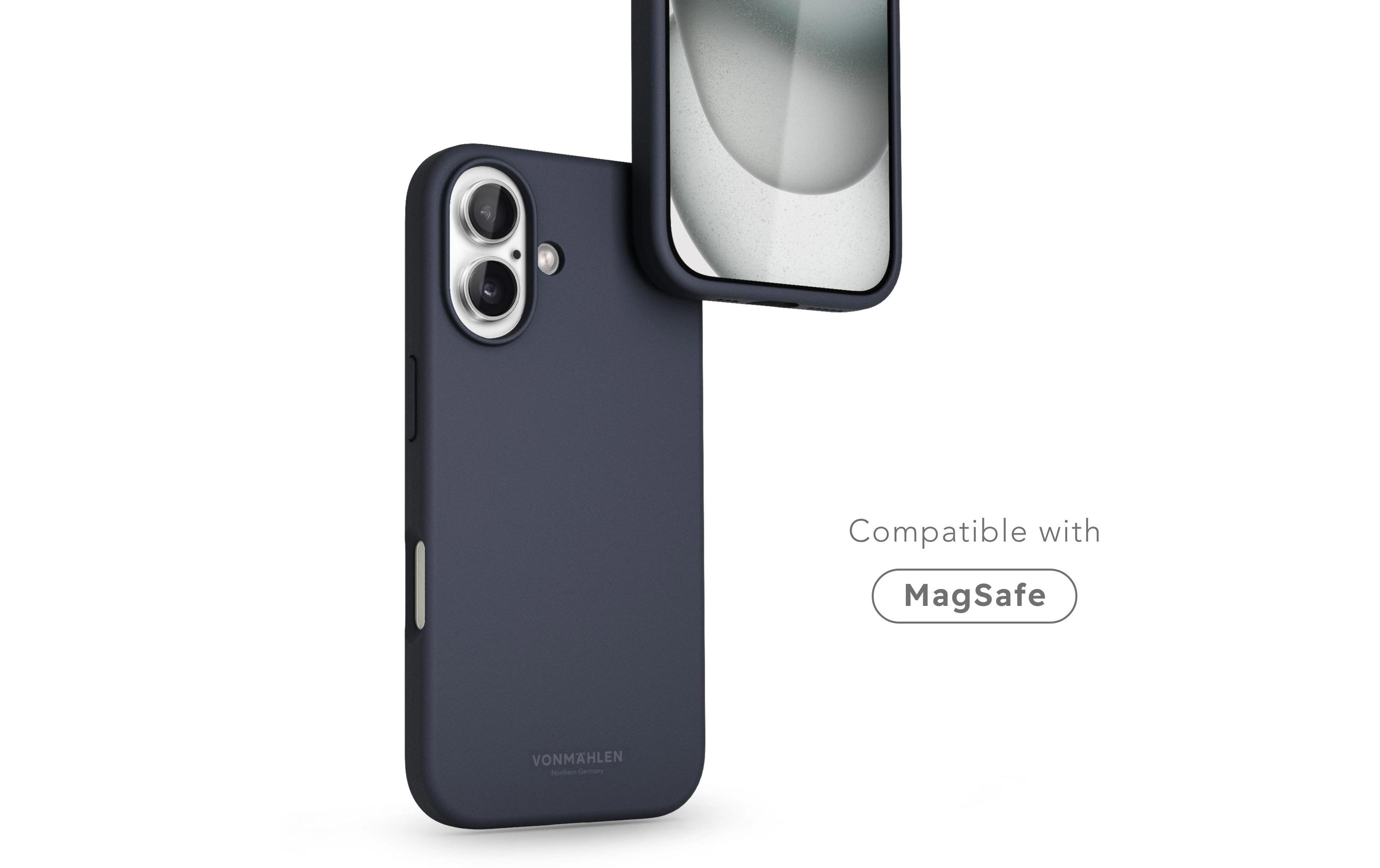 1743379_1 - Mediatech Vonmählen Soft Silicone Case Navy iPhone 16 Plus