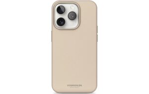 1743417 - Mediatech Vonmählen Like Leather Case Cream iPhone 16 Pro Max