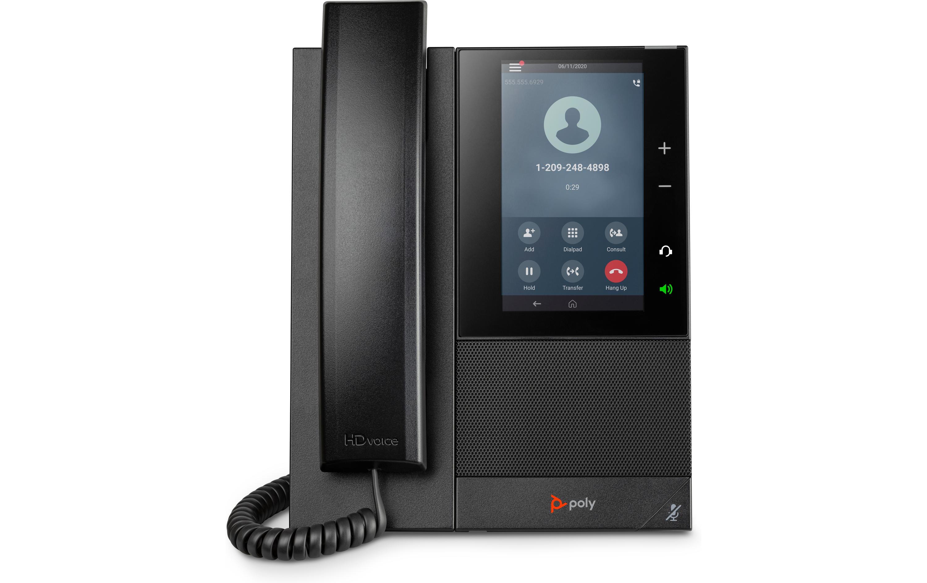 1744388 - Mediatech Poly CCX 505 Business Media Phone, SIP 5,PoE,USB-A,USB-C,2x RJ-45,RJ-9