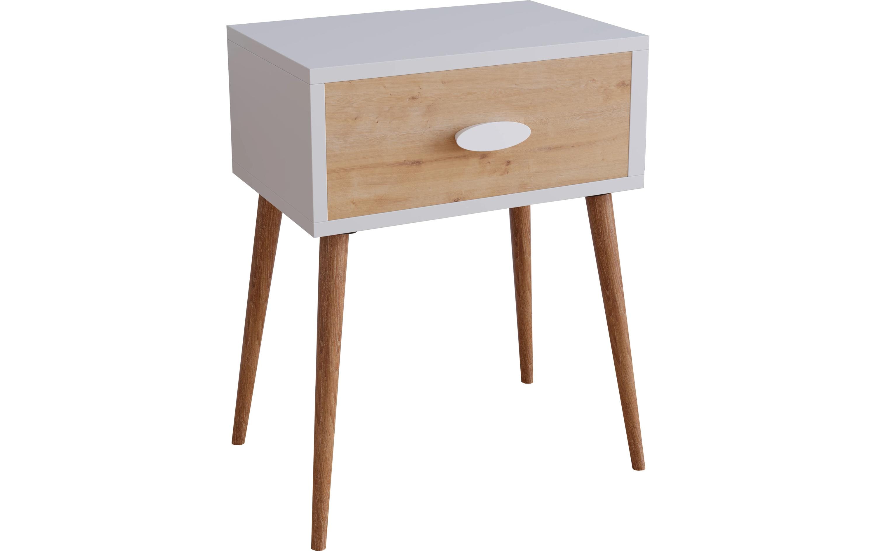 1744554 - Mediatech VCM Beistelltisch Singol L Honig-Eiche/Weiss kaufen Schweiz | Mediatech.ch