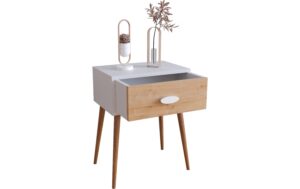 1744554_1 - Mediatech VCM Beistelltisch Singol L Honig-Eiche/Weiss