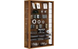 VCM Wandvitrine Vitrosa Mini Kern-Nussbaum