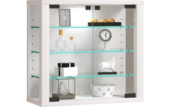 VCM Wandvitrine Vitrosa S Weiss