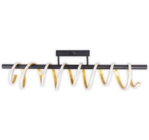 Näve Belleza Deckenleuchte schwarz/gold LED-Modul, 32W, IP20 kaufen Schweiz | Mediatech.ch