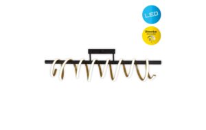 Näve Belleza Deckenleuchte schwarz/gold LED-Modul, 32W, IP20