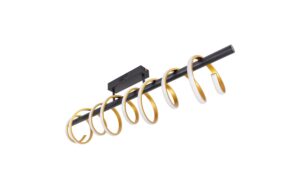 Näve Belleza Deckenleuchte schwarz/gold LED-Modul, 32W, IP20