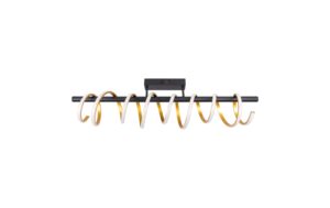 Näve Belleza Deckenleuchte schwarz/gold LED-Modul, 32W, IP20