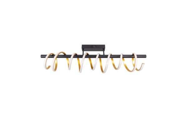 Näve Belleza Deckenleuchte schwarz/gold LED-Modul, 32W, IP20