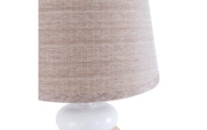 Näve Stoney Tischleuchte weiss/braun E14, 40W, IP20