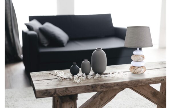 Näve Stoney Tischleuchte weiss/braun E14, 40W, IP20