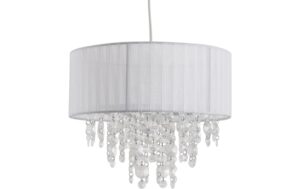 Näve Kristallo Pendelleuchte weiss E27, 40W, IP20