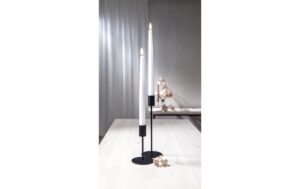 Star Trading LED Dinner Kerze 2 Pack Slim Indoor, Weiss, 28.5cm Höhe, Timerfunktion