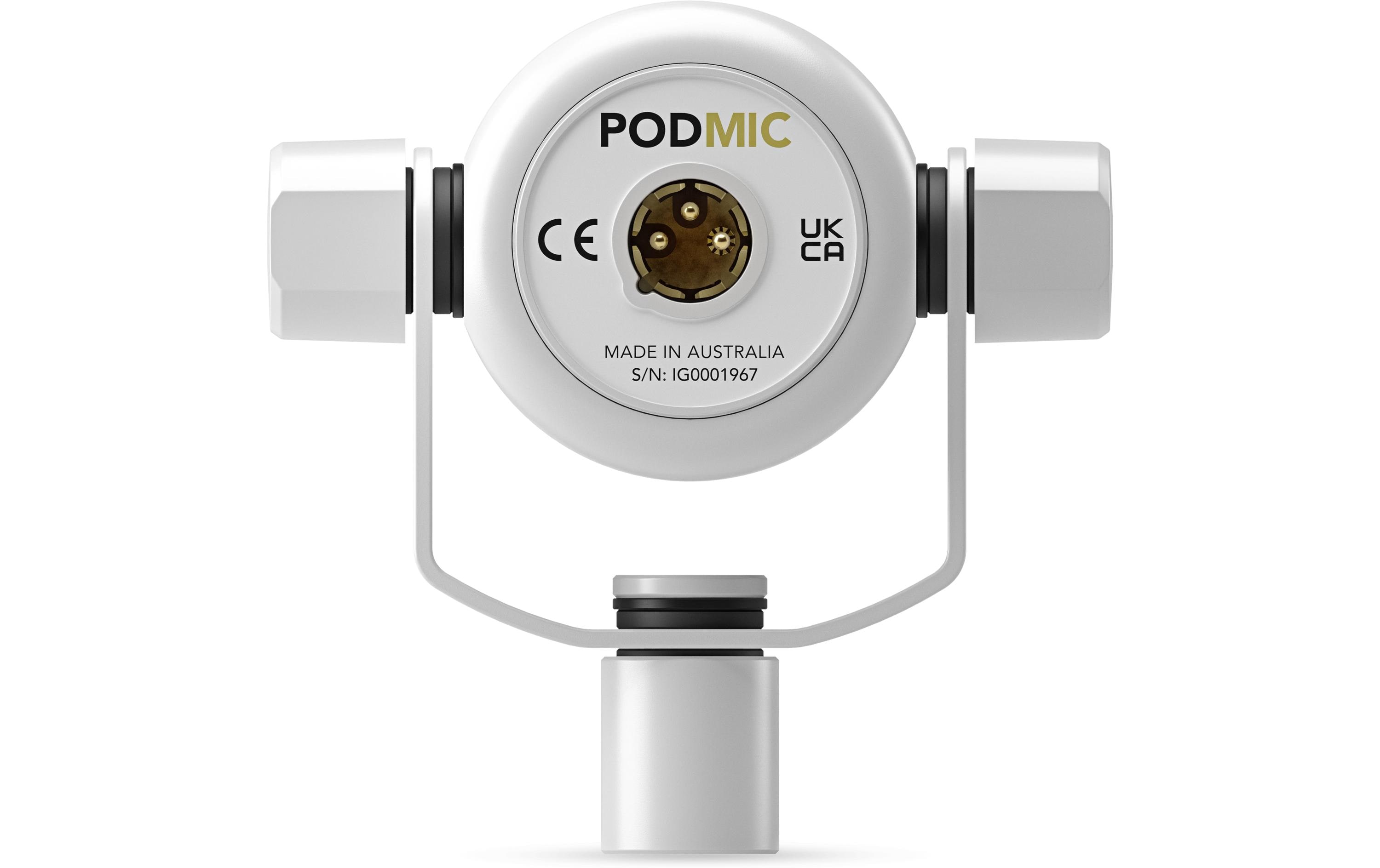 1745452_1 - Mediatech Rode PodMic White Dynamisches Mikrofon, weiss