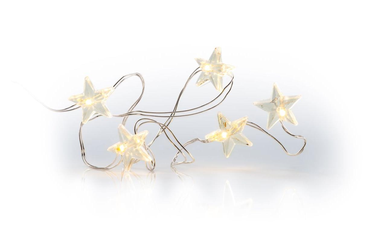 1746067 - Mediatech STT Battery String stars 50 50LED ww, 5m, silver kaufen Schweiz | Mediatech.ch
