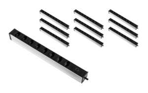F.power PDU 8xT13 KIT10 H05VV-F 3G1.5, Überlastschutz, sw (0/10)