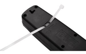 F.power Steckdosenleiste 7xT13 KIT25 230V, H05VV-F 3G1.00, OS, schwarz (5/25)