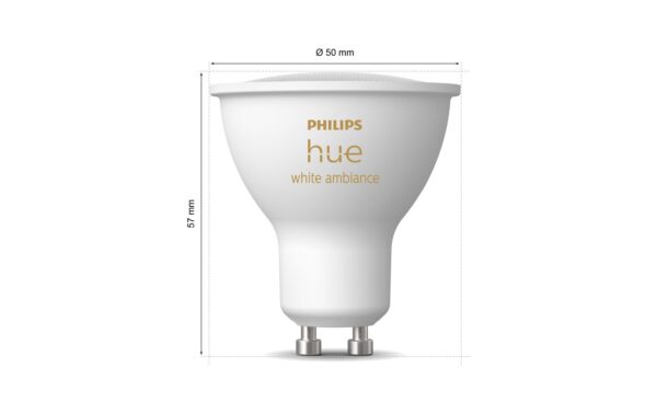 Philips Hue White Ambiance GU10 Doppelpack 2x350lm